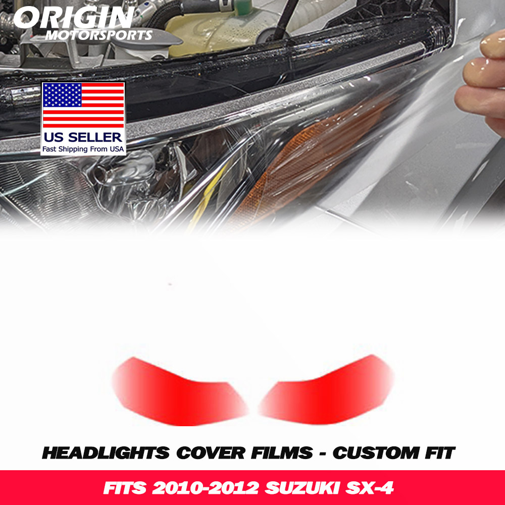 2010-2012 Suzuki SX-4 SPORT Precut Headlight PPF Clear Paint Protection Film Kit 2010-2012 Suzuki SX-4 SPORT Precut Headlight PPF Clear Paint Protection Film Kit