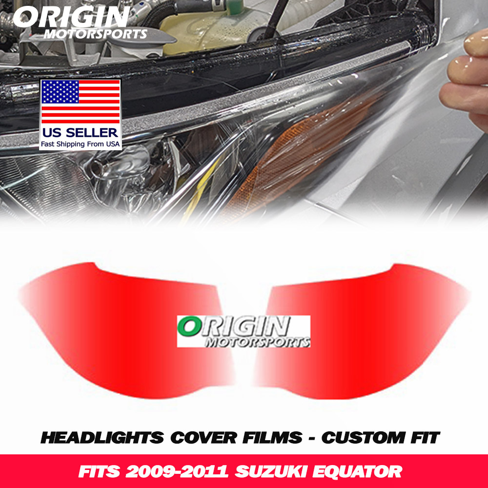 2009-2011 Suzuki EQUATOR Precut Headlight PPF Clear Paint Protection Film Kit 2009-2011 Suzuki EQUATOR Precut Headlight PPF Clear Paint Protection Film Kit
