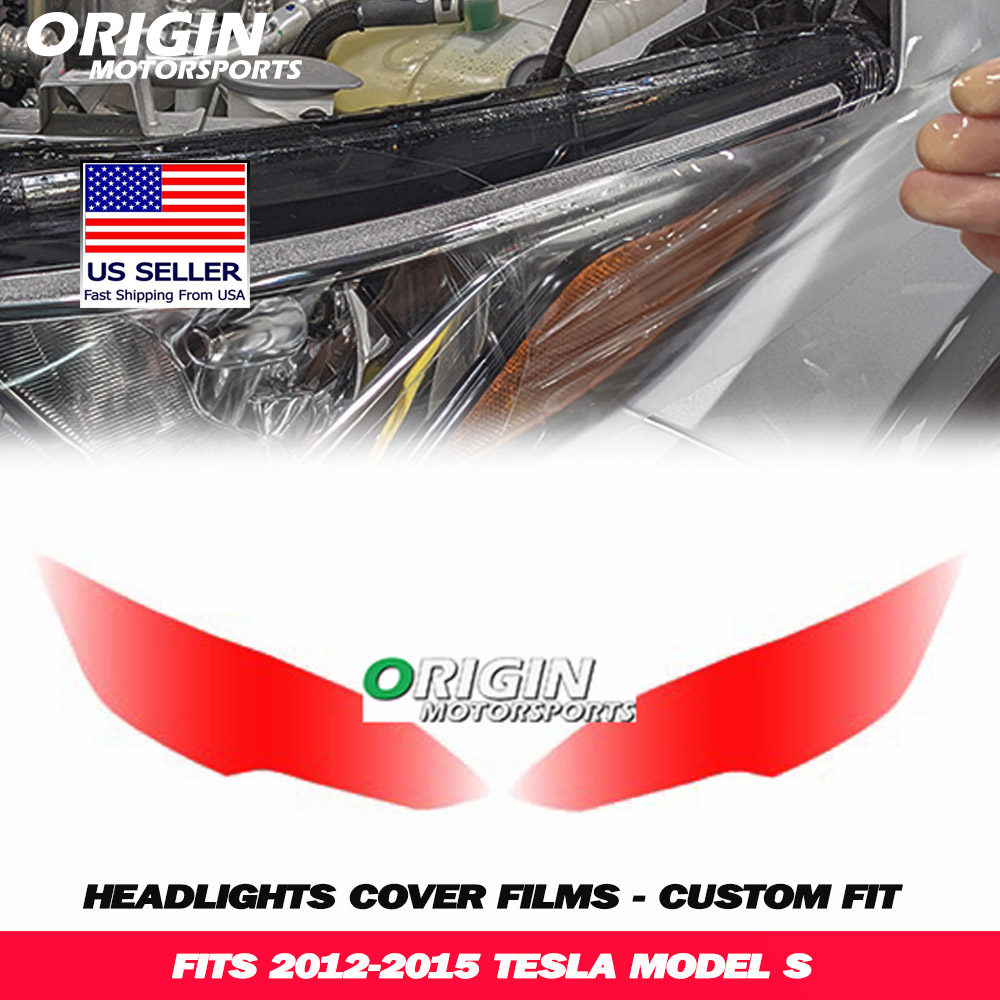 2012-2015 Tesla MODEL S Precut Headlight PPF Clear Paint Protection Film Kit 2012-2015 Tesla MODEL S Precut Headlight PPF Clear Paint Protection Film Kit