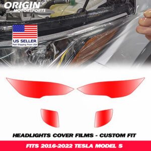 2016-2022 Tesla MODEL S Precut Headlight PPF Clear Paint Protection Film Kit 2016-2022 Tesla MODEL S Precut Headlight PPF Clear Paint Protection Film Kit