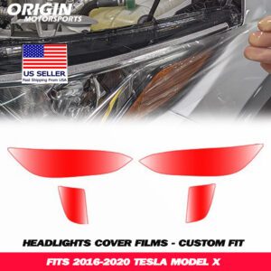 2016-2020 Tesla MODEL X Precut Headlight PPF Clear Paint Protection Film Kit 2016-2020 Tesla MODEL X Precut Headlight PPF Clear Paint Protection Film Kit