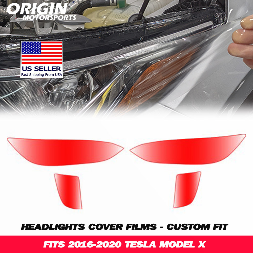 2016-2020 Tesla MODEL X Precut Headlight PPF Clear Paint Protection Film Kit 2016-2020 Tesla MODEL X Precut Headlight PPF Clear Paint Protection Film Kit