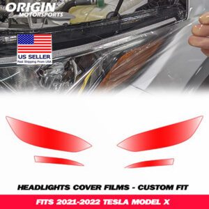 2021-2022 Tesla MODEL X Precut Headlight PPF Clear Paint Protection Film Kit 2021-2022 Tesla MODEL X Precut Headlight PPF Clear Paint Protection Film Kit