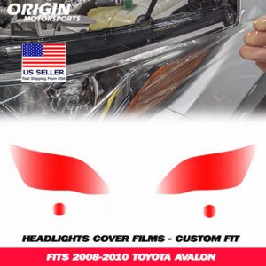 2008-2010 Toyota AVALON Precut Headlight PPF Clear Paint Protection Film Kit 2008-2010 Toyota AVALON Precut Headlight PPF Clear Paint Protection Film Kit