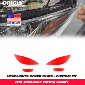 2005-2005 Toyota CAMRY Precut Headlight PPF Clear Paint Protection Film Kit 2005-2005 Toyota CAMRY Precut Headlight PPF Clear Paint Protection Film Kit