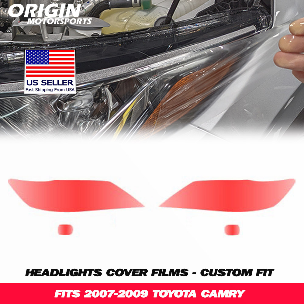 2007-2009 Toyota CAMRY Precut Headlight PPF Clear Paint Protection Film Kit 2007-2009 Toyota CAMRY Precut Headlight PPF Clear Paint Protection Film Kit