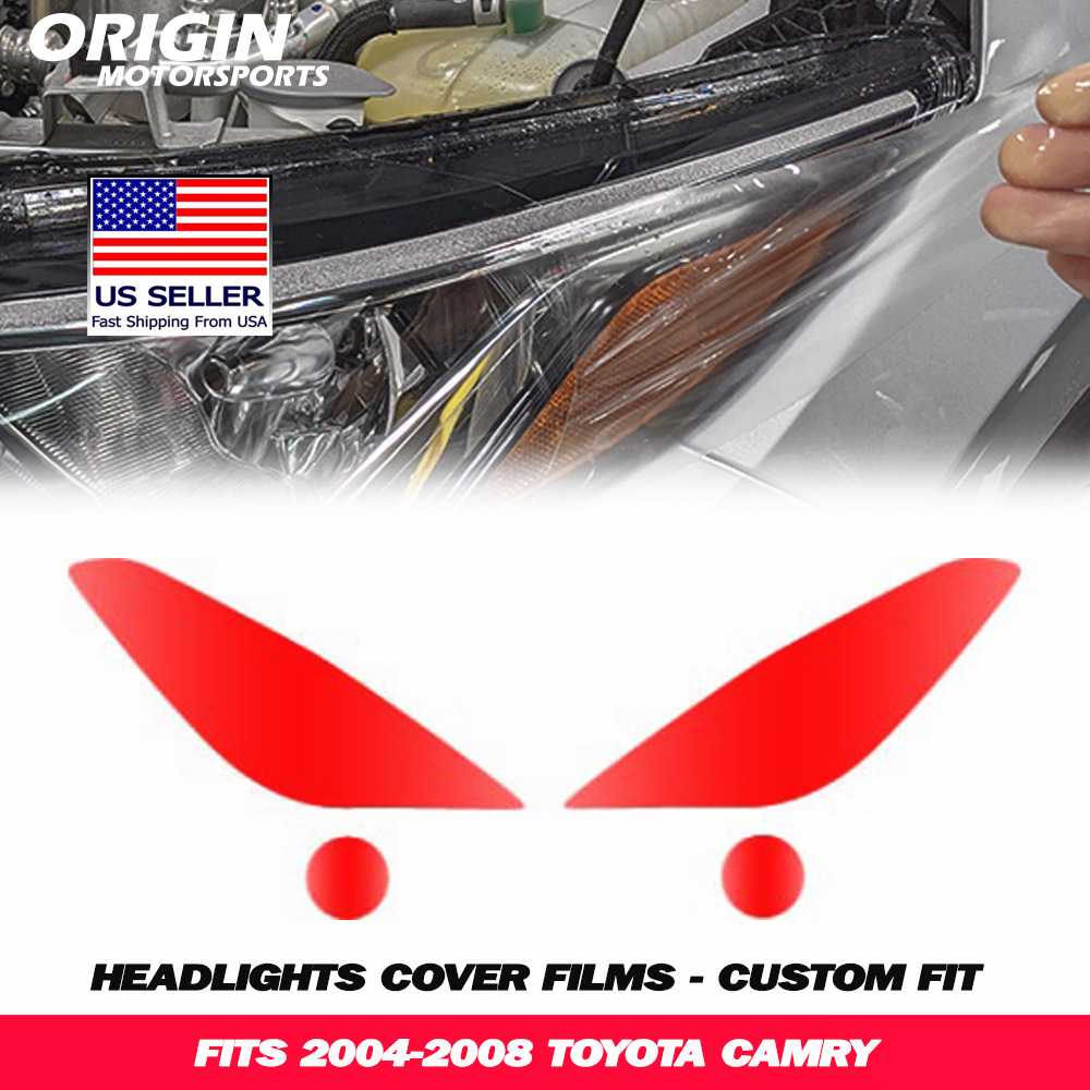 2004-2008 Toyota CAMRY Precut Headlight PPF Clear Paint Protection Film Kit 2004-2008 Toyota CAMRY Precut Headlight PPF Clear Paint Protection Film Kit