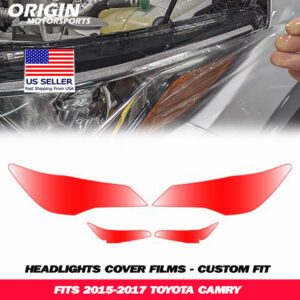 2015-2017 Toyota CAMRY Precut Headlight PPF Clear Paint Protection Film Kit 2015-2017 Toyota CAMRY Precut Headlight PPF Clear Paint Protection Film Kit