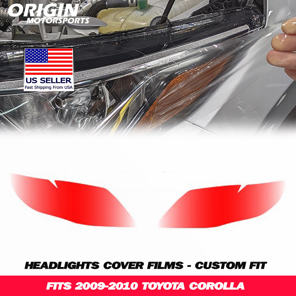 2009-2010 Toyota COROLLA Precut Headlight PPF Clear Paint Protection Film Kit 2009-2010 Toyota COROLLA Precut Headlight PPF Clear Paint Protection Film Kit