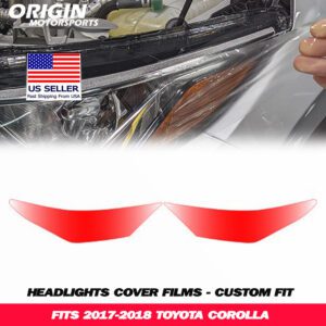 2017-2018 Toyota COROLLA Precut Headlight PPF Clear Paint Protection Film Kit 2017-2018 Toyota COROLLA Precut Headlight PPF Clear Paint Protection Film Kit
