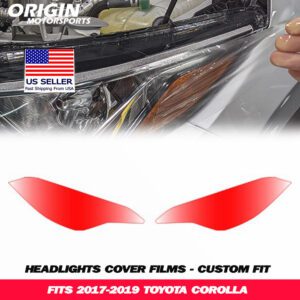 2017-2019 Toyota COROLLA Precut Headlight PPF Clear Paint Protection Film Kit 2017-2019 Toyota COROLLA Precut Headlight PPF Clear Paint Protection Film Kit