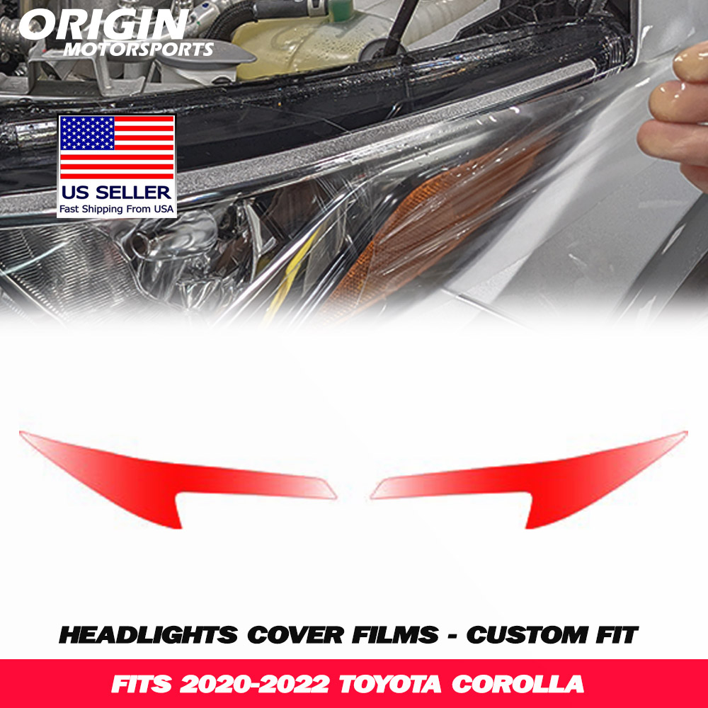 2020-2022 Toyota COROLLA Precut Headlight PPF Clear Paint Protection Film Kit 2020-2022 Toyota COROLLA Precut Headlight PPF Clear Paint Protection Film Kit