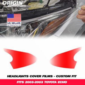 2003-2003 Toyota ECHO Precut Headlight PPF Clear Paint Protection Film Kit 2003-2003 Toyota ECHO Precut Headlight PPF Clear Paint Protection Film Kit