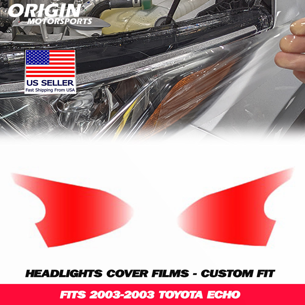 2003-2003 Toyota ECHO Precut Headlight PPF Clear Paint Protection Film Kit 2003-2003 Toyota ECHO Precut Headlight PPF Clear Paint Protection Film Kit