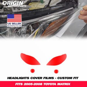 2005-2008 Toyota MATRIX Precut Headlight PPF Clear Paint Protection Film Kit 2005-2008 Toyota MATRIX Precut Headlight PPF Clear Paint Protection Film Kit