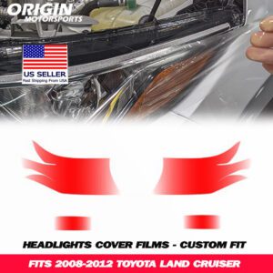 2008-2012 Toyota LAND CRUISER Precut Headlight PPF Clear Paint Protection Film Kit 2008-2012 Toyota LAND CRUISER Precut Headlight PPF Clear Paint Protection Film Kit