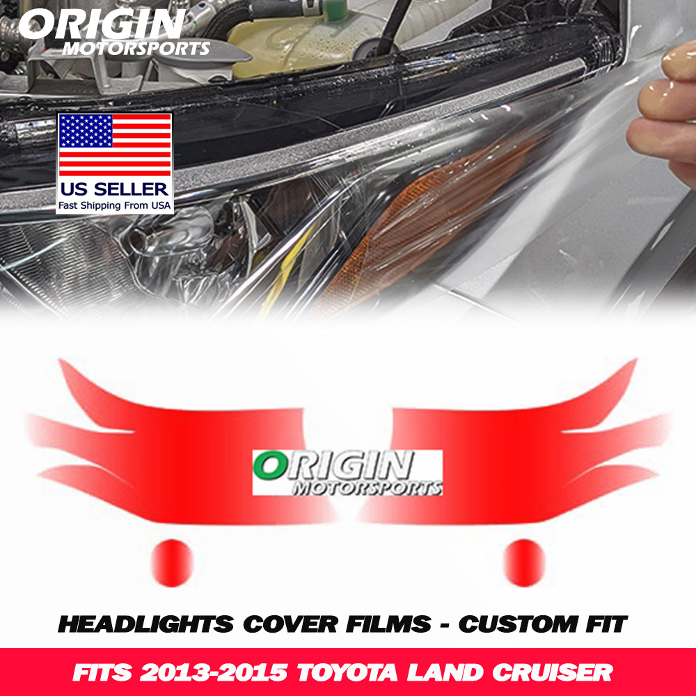 2013-2015 Toyota LAND CRUISER Precut Headlight PPF Clear Paint Protection Film Kit 2013-2015 Toyota LAND CRUISER Precut Headlight PPF Clear Paint Protection Film Kit