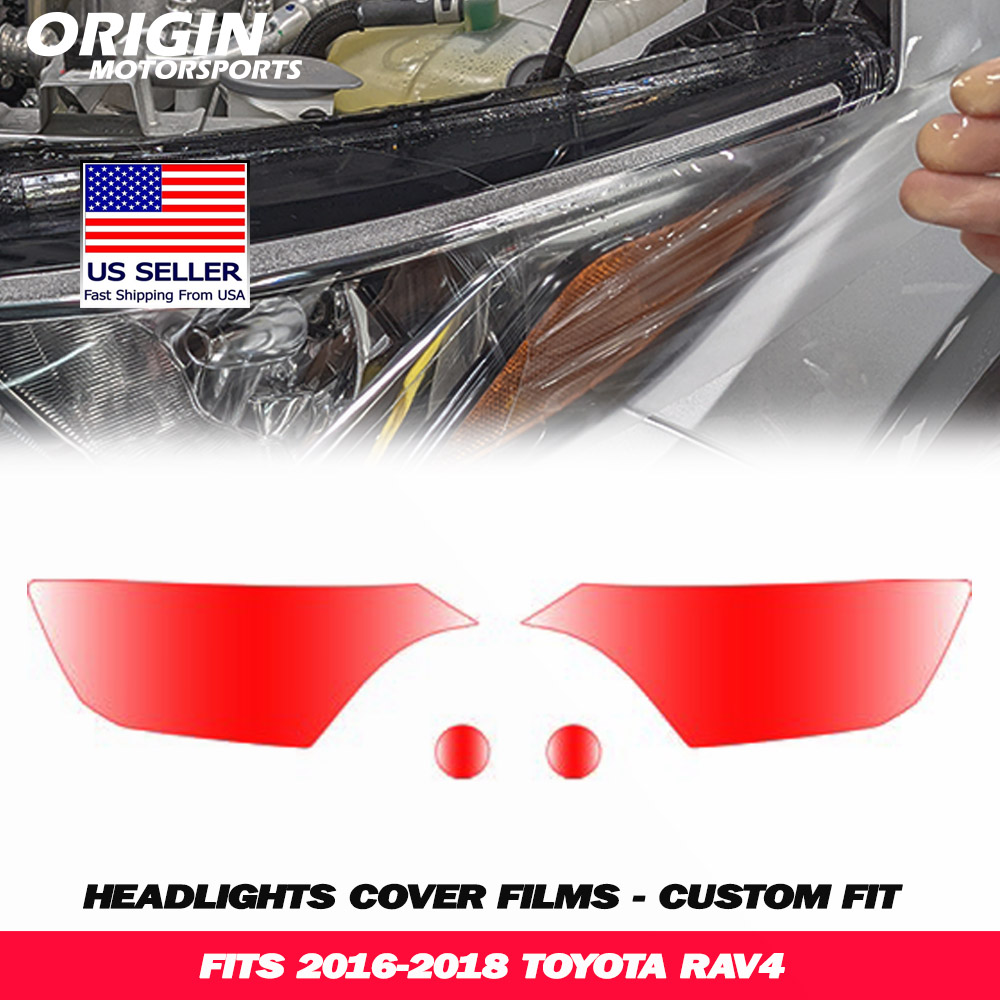2016-2018 Toyota RAV4 Precut Headlight PPF Clear Paint Protection Film Kit 2016-2018 Toyota RAV4 Precut Headlight PPF Clear Paint Protection Film Kit