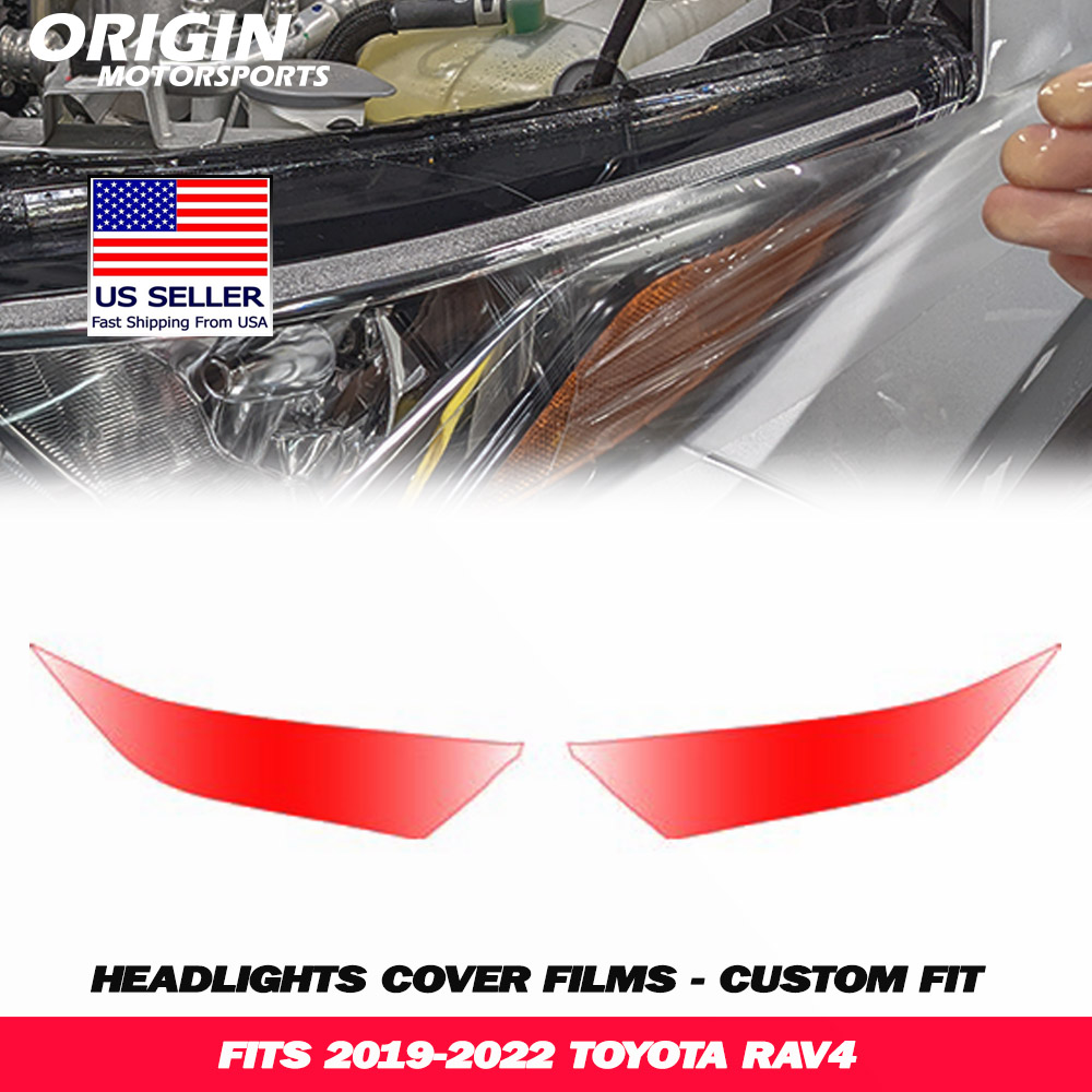 2019-2022 Toyota RAV4 Precut Headlight PPF Clear Paint Protection Film Kit