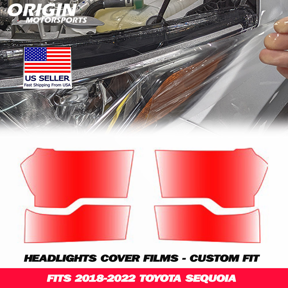 2018-2022 Toyota SEQUOIA Precut Headlight PPF Clear Paint Protection Film Kit 2018-2022 Toyota SEQUOIA Precut Headlight PPF Clear Paint Protection Film Kit