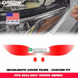 2011-2017 Toyota SIENNA Precut Headlight PPF Clear Paint Protection Film Kit 2011-2017 Toyota SIENNA Precut Headlight PPF Clear Paint Protection Film Kit