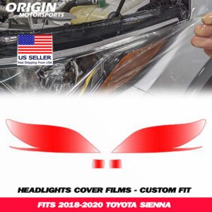 2018-2020 Toyota SIENNA Precut Headlight PPF Clear Paint Protection Film Kit 2018-2020 Toyota SIENNA Precut Headlight PPF Clear Paint Protection Film Kit
