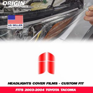2003-2004 Toyota TACOMA Precut Headlight PPF Clear Paint Protection Film Kit 2003-2004 Toyota TACOMA Precut Headlight PPF Clear Paint Protection Film Kit