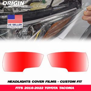 2016-2022 Toyota TACOMA Precut Headlight PPF Clear Paint Protection Film Kit 2016-2022 Toyota TACOMA Precut Headlight PPF Clear Paint Protection Film Kit