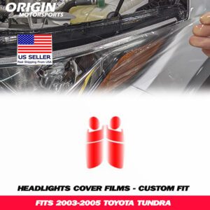 2003-2005 Toyota TUNDRA Precut Headlight PPF Clear Paint Protection Film Kit 2003-2005 Toyota TUNDRA Precut Headlight PPF Clear Paint Protection Film Kit