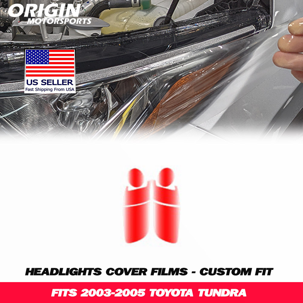 2003-2005 Toyota TUNDRA Precut Headlight PPF Clear Paint Protection Film Kit 2003-2005 Toyota TUNDRA Precut Headlight PPF Clear Paint Protection Film Kit