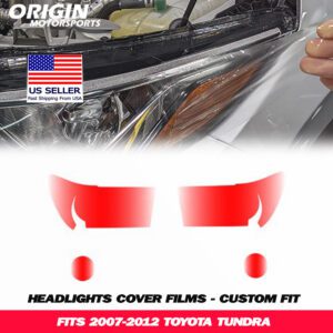 2007-2012 Toyota TUNDRA Precut Headlight PPF Clear Paint Protection Film Kit 2007-2012 Toyota TUNDRA Precut Headlight PPF Clear Paint Protection Film Kit