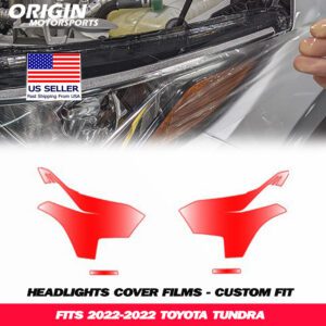 2022-2022 Toyota TUNDRA Precut Headlight PPF Clear Paint Protection Film Kit 2022-2022 Toyota TUNDRA Precut Headlight PPF Clear Paint Protection Film Kit