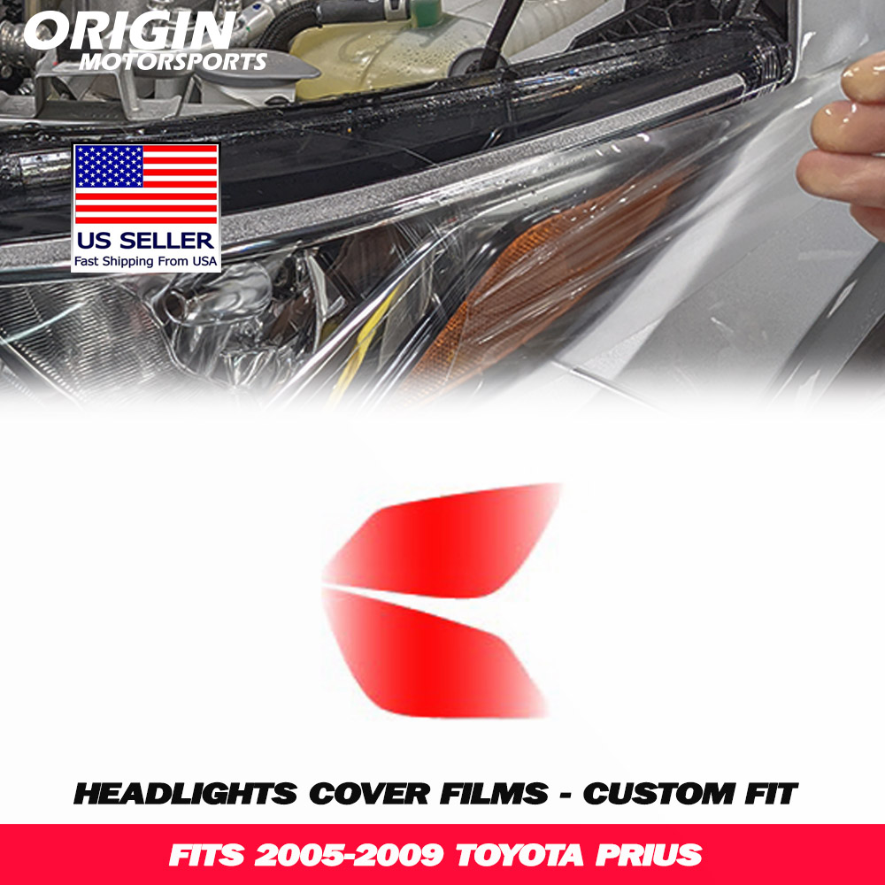 2005-2009 Toyota PRIUS Precut Headlight PPF Clear Paint Protection Film Kit 2005-2009 Toyota PRIUS Precut Headlight PPF Clear Paint Protection Film Kit