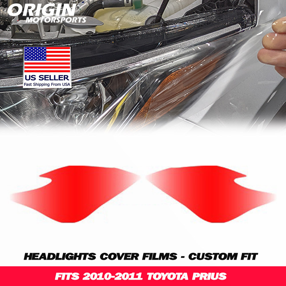 2010-2011 Toyota PRIUS Precut Headlight PPF Clear Paint Protection Film Kit 2010-2011 Toyota PRIUS Precut Headlight PPF Clear Paint Protection Film Kit