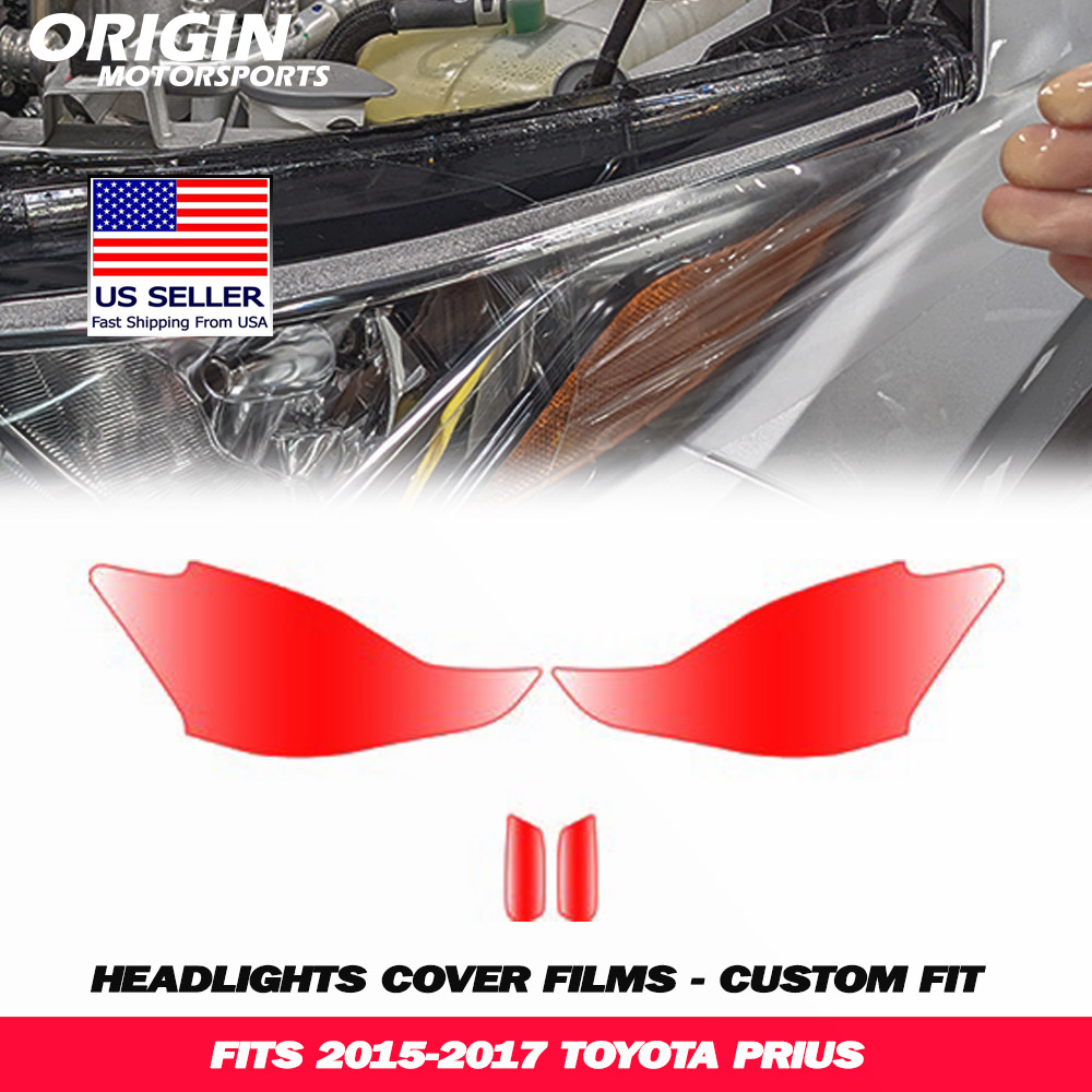 2015-2017 Toyota PRIUS Precut Headlight PPF Clear Paint Protection Film Kit 2015-2017 Toyota PRIUS Precut Headlight PPF Clear Paint Protection Film Kit