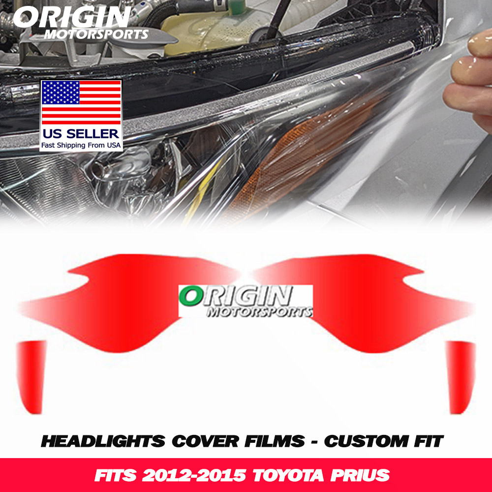 2012-2015 Toyota PRIUS Precut Headlight PPF Clear Paint Protection Film Kit 2012-2015 Toyota PRIUS Precut Headlight PPF Clear Paint Protection Film Kit