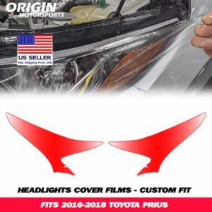 2016-2018 Toyota PRIUS Precut Headlight PPF Clear Paint Protection Film Kit 2016-2018 Toyota PRIUS Precut Headlight PPF Clear Paint Protection Film Kit