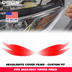 2018-2019 Toyota PRIUS Precut Headlight PPF Clear Paint Protection Film Kit