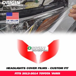 2012-2014 Toyota YARIS Precut Headlight PPF Clear Paint Protection Film Kit 2012-2014 Toyota YARIS Precut Headlight PPF Clear Paint Protection Film Kit