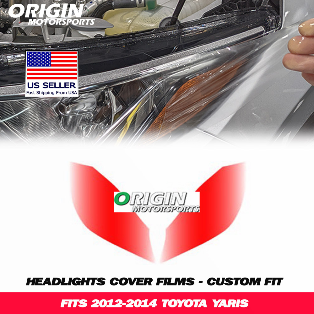 2012-2014 Toyota YARIS Precut Headlight PPF Clear Paint Protection Film Kit 2012-2014 Toyota YARIS Precut Headlight PPF Clear Paint Protection Film Kit