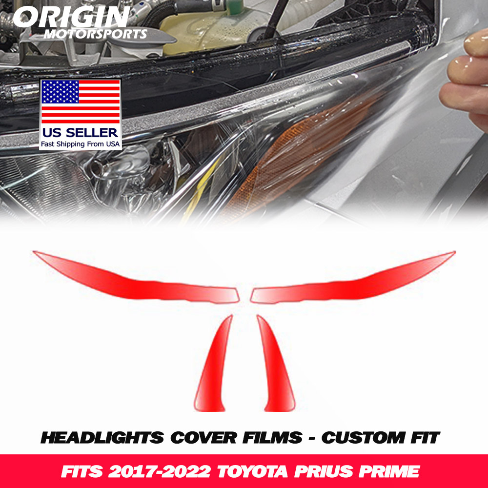 2017-2022 Toyota PRIUS PRIME Precut Headlight PPF Clear Paint Protection Film Kit 2017-2022 Toyota PRIUS PRIME Precut Headlight PPF Clear Paint Protection Film Kit
