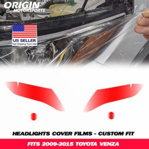 2009-2015 Toyota VENZA Precut Headlight PPF Clear Paint Protection Film Kit 2009-2015 Toyota VENZA Precut Headlight PPF Clear Paint Protection Film Kit