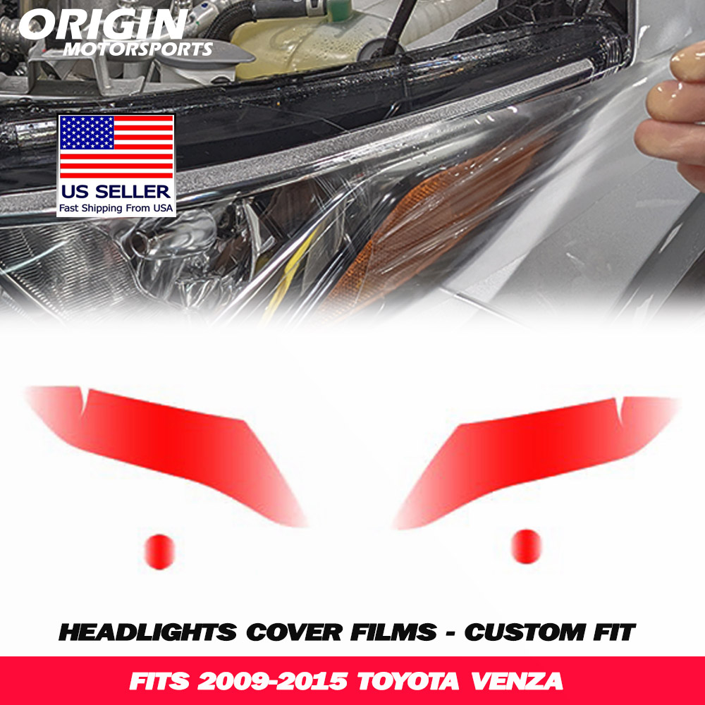 2009-2015 Toyota VENZA Precut Headlight PPF Clear Paint Protection Film Kit 2009-2015 Toyota VENZA Precut Headlight PPF Clear Paint Protection Film Kit