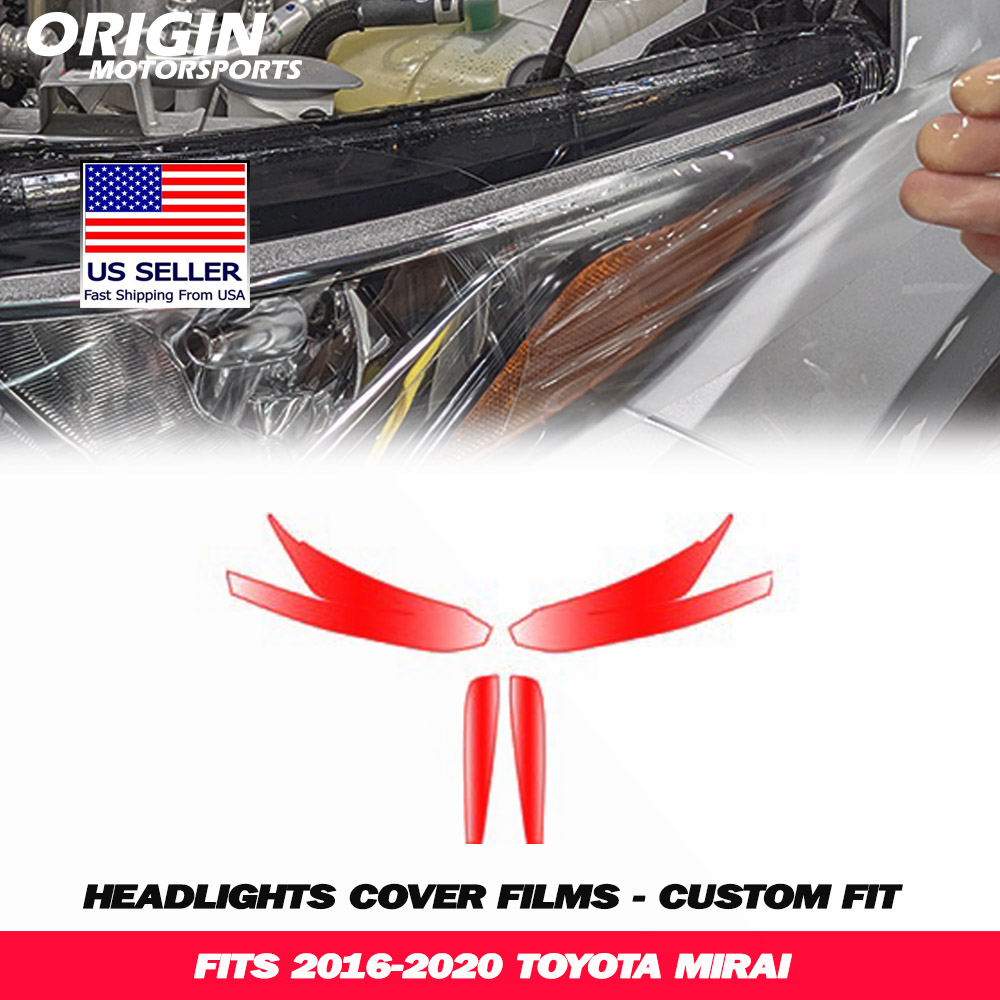 2016-2020 Toyota MIRAI Precut Headlight PPF Clear Paint Protection Film Kit 2016-2020 Toyota MIRAI Precut Headlight PPF Clear Paint Protection Film Kit