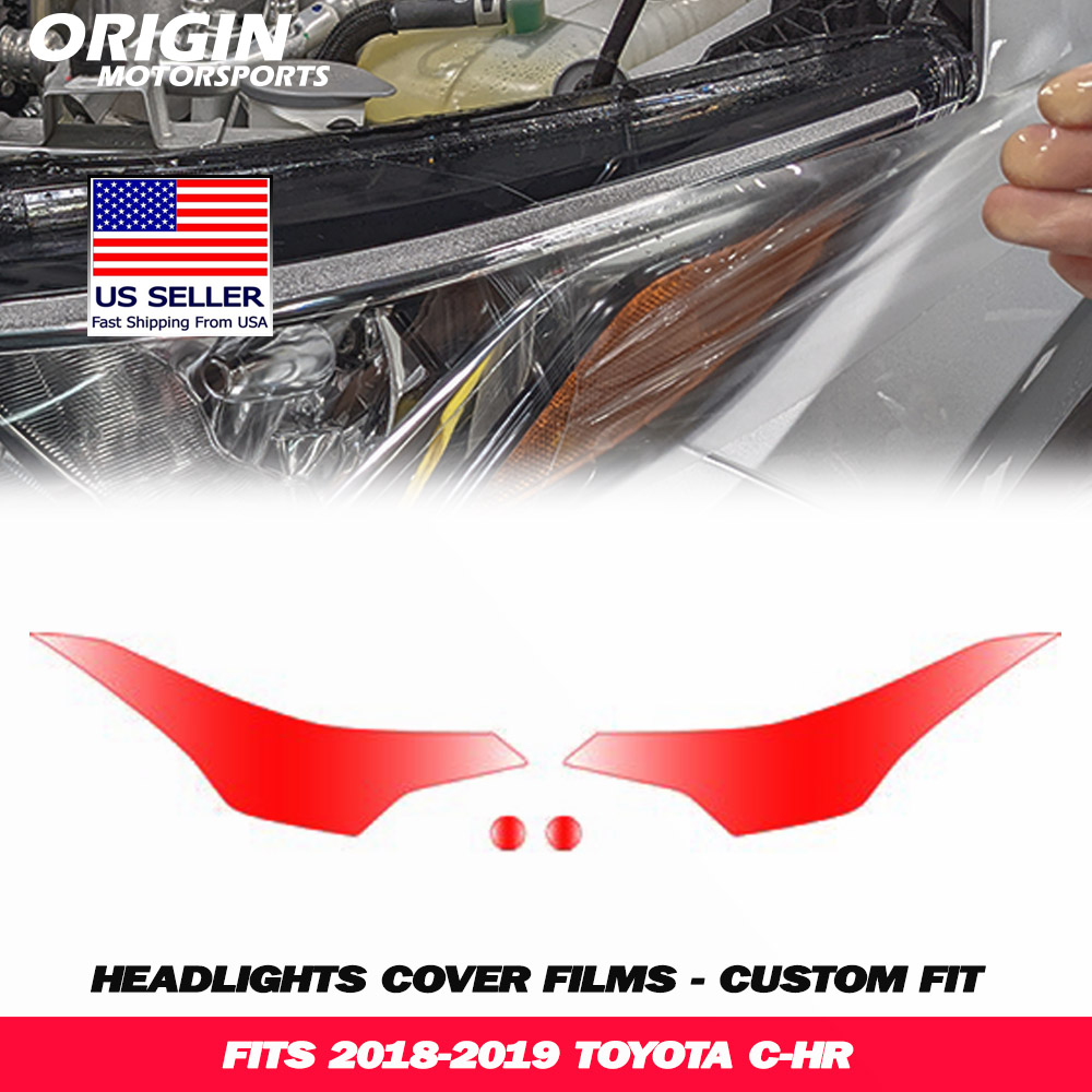2018-2019 Toyota C-HR Precut Headlight PPF Clear Paint Protection Film Kit 2018-2019 Toyota C-HR Precut Headlight PPF Clear Paint Protection Film Kit