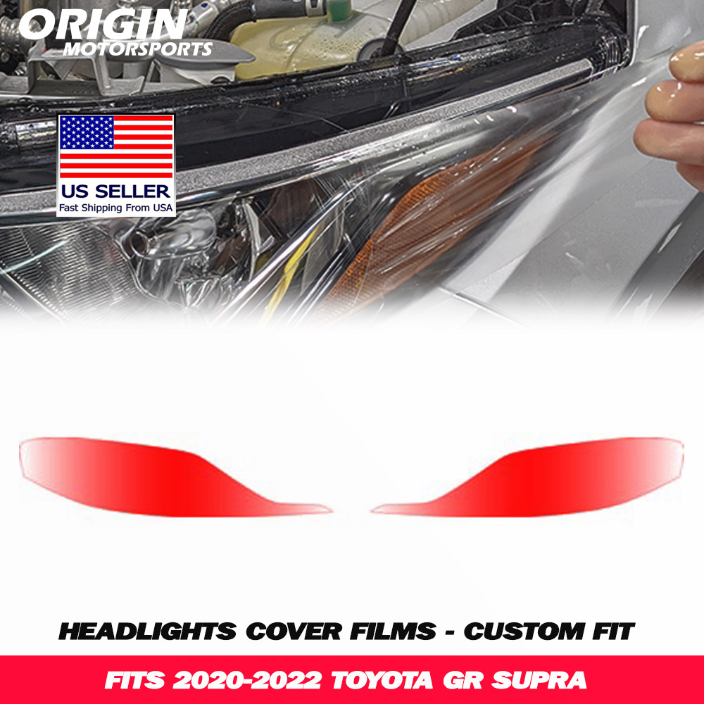 2020-2022 Toyota GR SUPRA Precut Headlight PPF Clear Paint Protection Film Kit 2020-2022 Toyota GR SUPRA Precut Headlight PPF Clear Paint Protection Film Kit