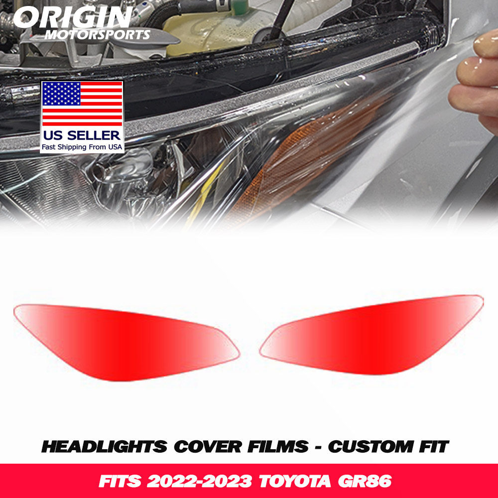 2022-2023 Toyota GR86 Precut Headlight PPF Clear Paint Protection Film Kit 2022-2023 Toyota GR86 Precut Headlight PPF Clear Paint Protection Film Kit