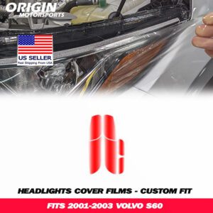 2001-2003 Volvo S60 Precut Headlight PPF Clear Paint Protection Film Kit 2001-2003 Volvo S60 Precut Headlight PPF Clear Paint Protection Film Kit