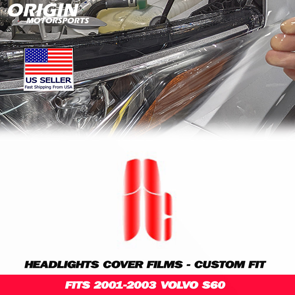 2001-2003 Volvo S60 Precut Headlight PPF Clear Paint Protection Film Kit
