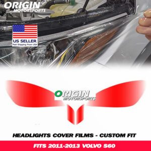 2011-2013 Volvo S60 Precut Headlight PPF Clear Paint Protection Film Kit 2011-2013 Volvo S60 Precut Headlight PPF Clear Paint Protection Film Kit